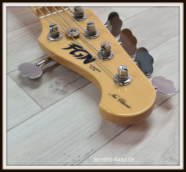 FGN Neo Classic JB-100 5-String, Vintage Natural